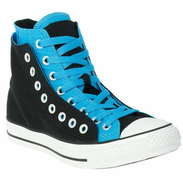 Herren-Sportschuhe Converse Chuck Taylor Double Upper Hi Schwarz