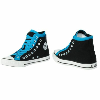 Herren-Sportschuhe Converse Chuck Taylor Double Upper Hi Schwarz