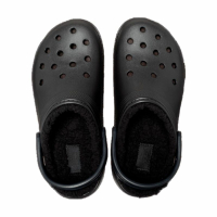 Crocs Classic Platform Lined Clog Schwarz