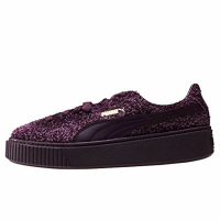 Laufschuhe für Damen Puma Suede Platform Eletal  Purpur