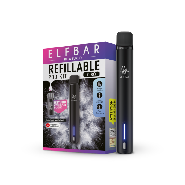 Elfbar - Elfa Turbo E-Zigaretten Set schwarz