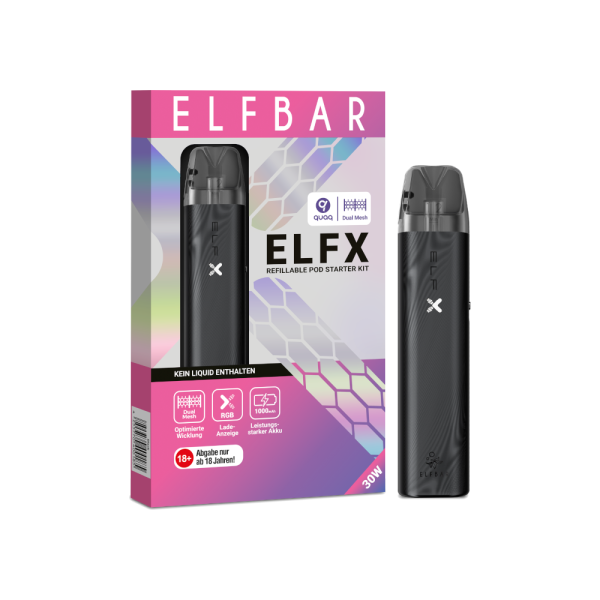 Elfbar - Elfx E-Zigaretten Set schwarz