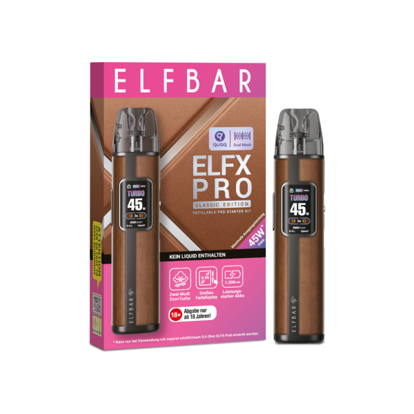Elfbar - Elfx Pro E-Zigaretten Set braun